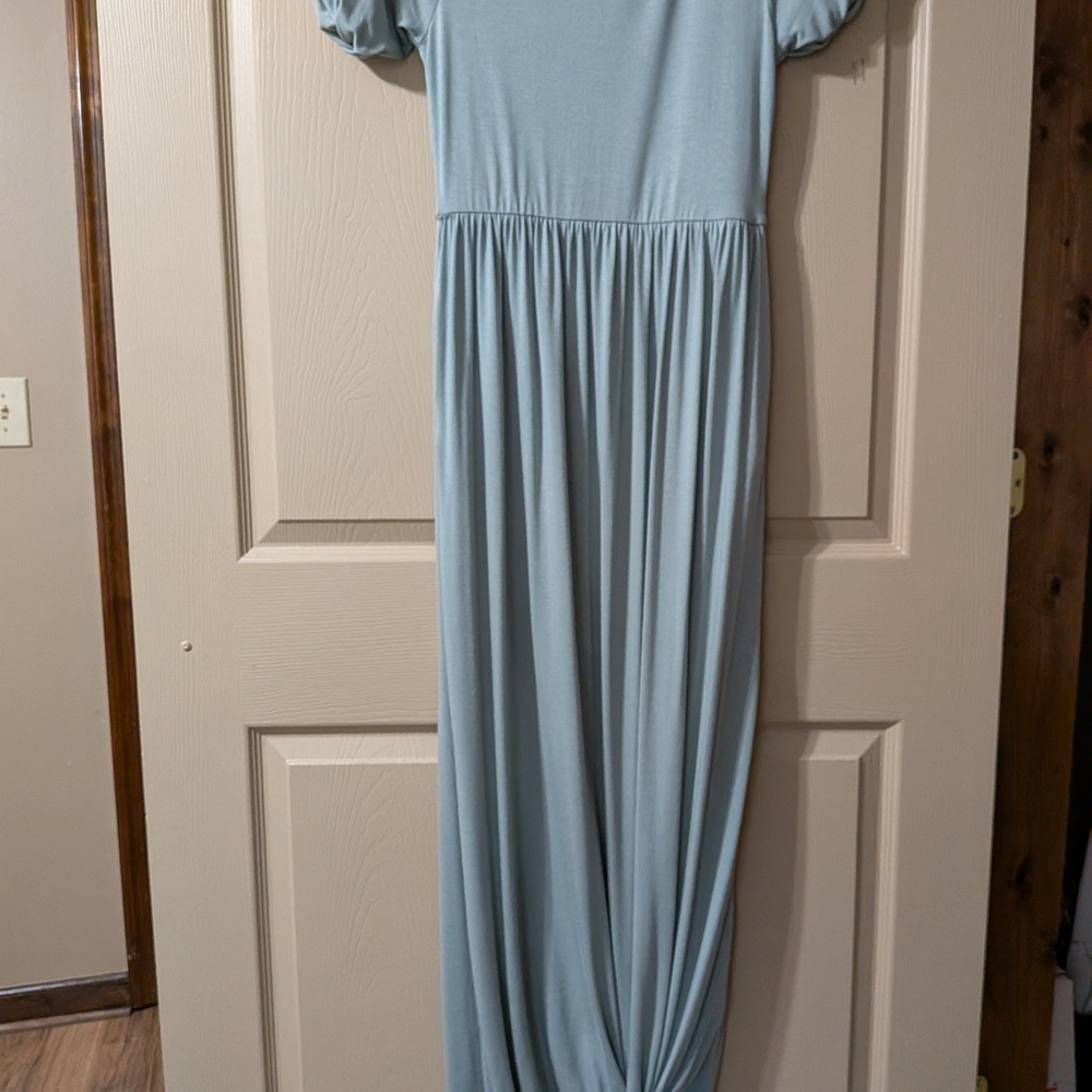Zenana Outfitters Soft Teal/Blue Sleeveless Dress